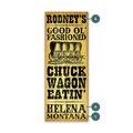 Good Ol' Fashioned Chuck Wagon Eatin' - Wood & Metal Wall Art