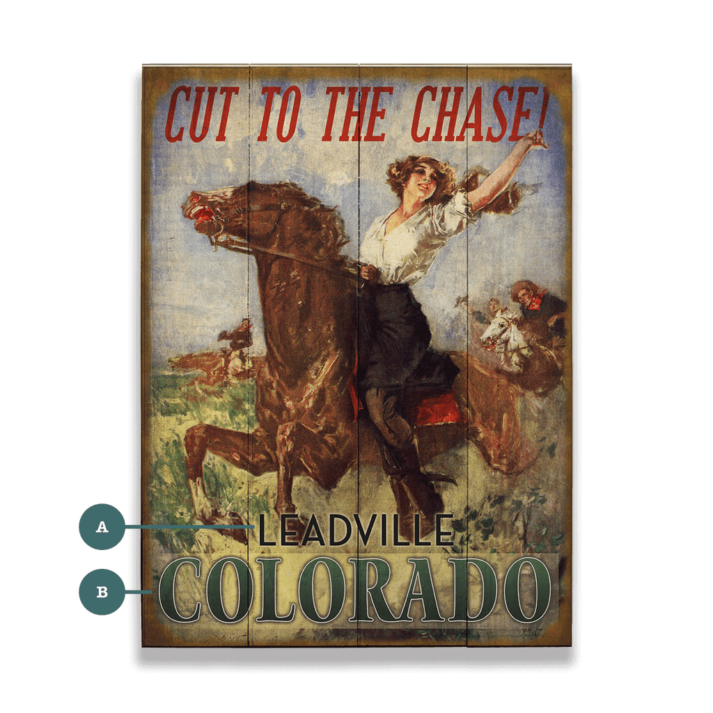 Cut to the Chase - Wood & Metal Wall Art