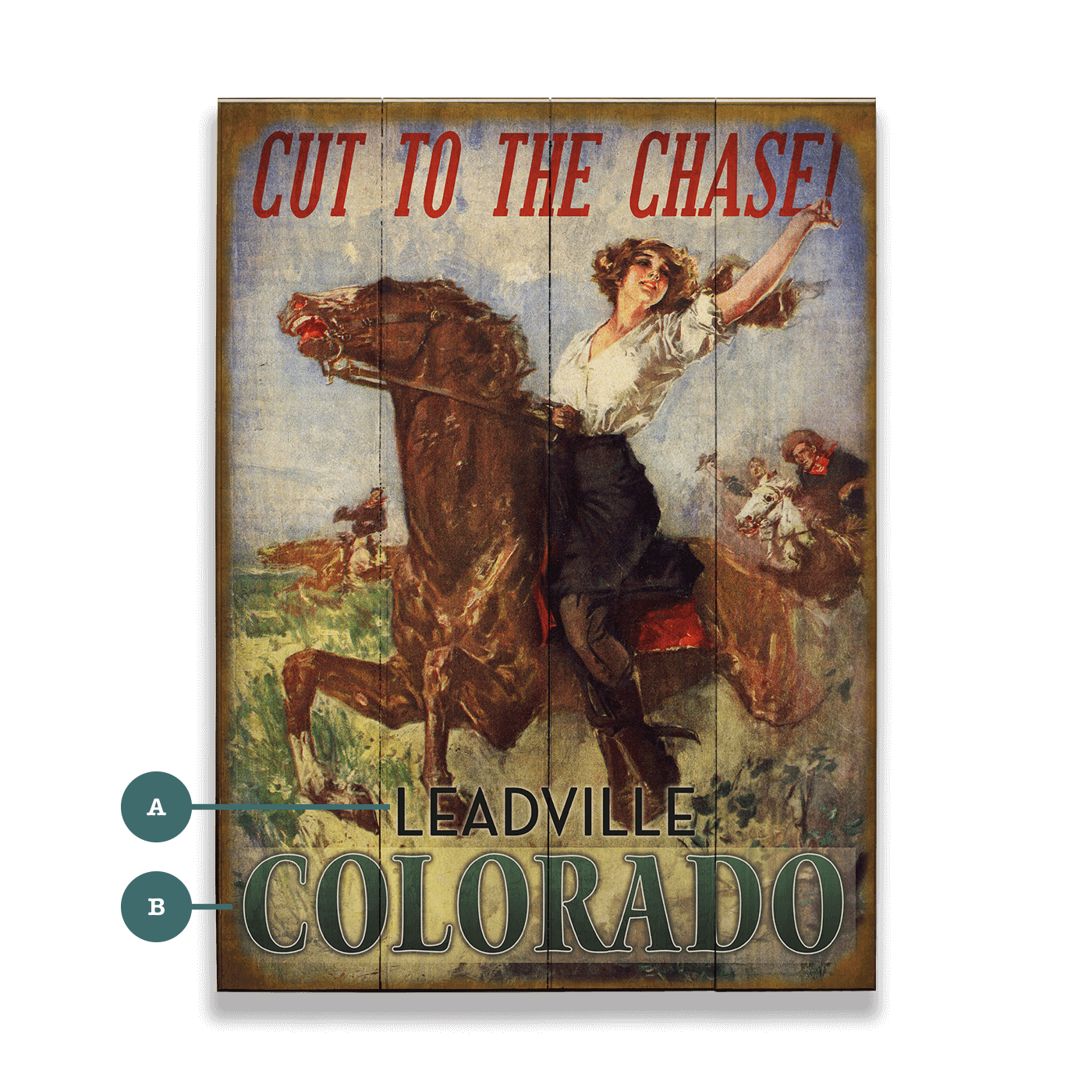 Cut to the Chase - Wood & Metal Wall Art