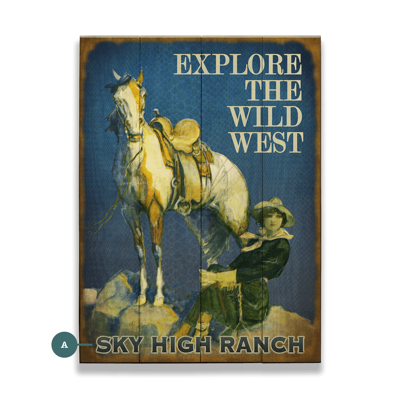 Explore the Wild West - Wood & Metal Wall Art