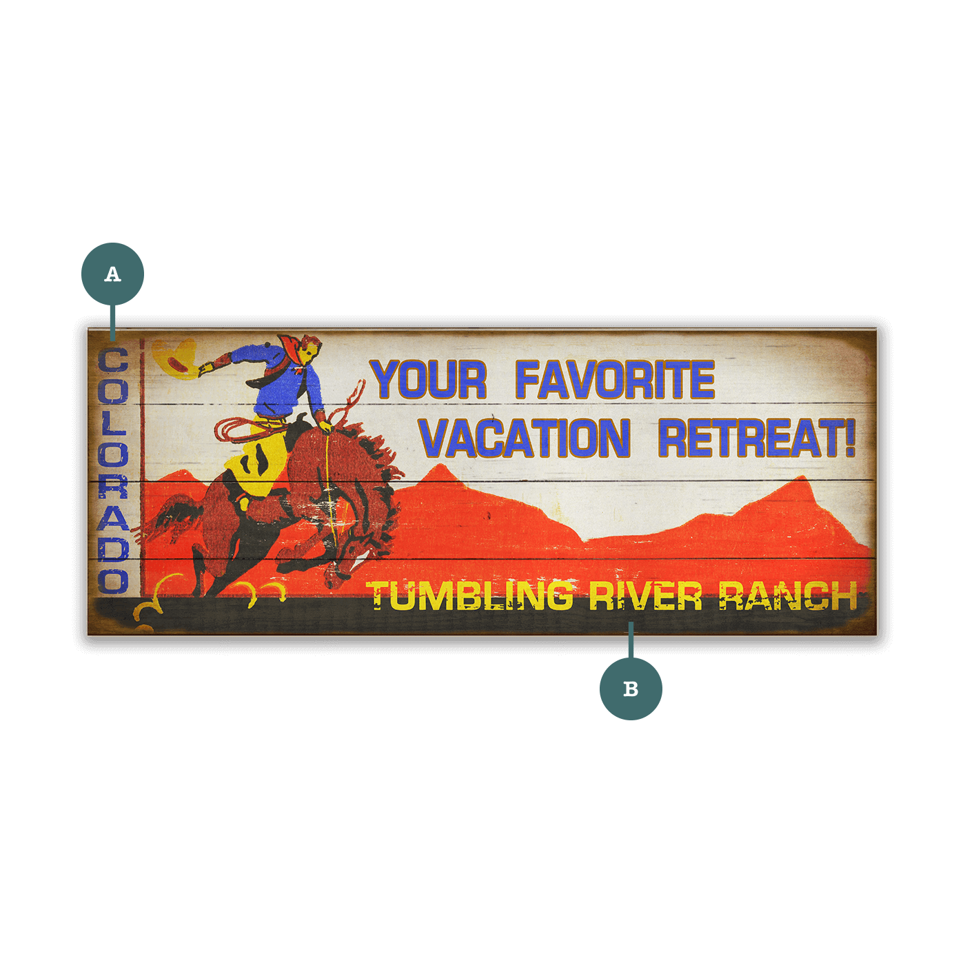 Your Favorite Vacation Retreat - Wood & Metal Wall Art