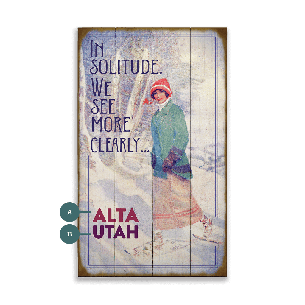 In Solitude, We See More Clearly - Wood & Metal Wall Art