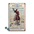 In Riding a Horse We Borrow Freedom - Wood & Metal Wall Art