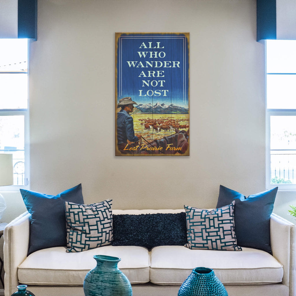 All Who Wander Are Not Lost - Wood & Metal Wall Art