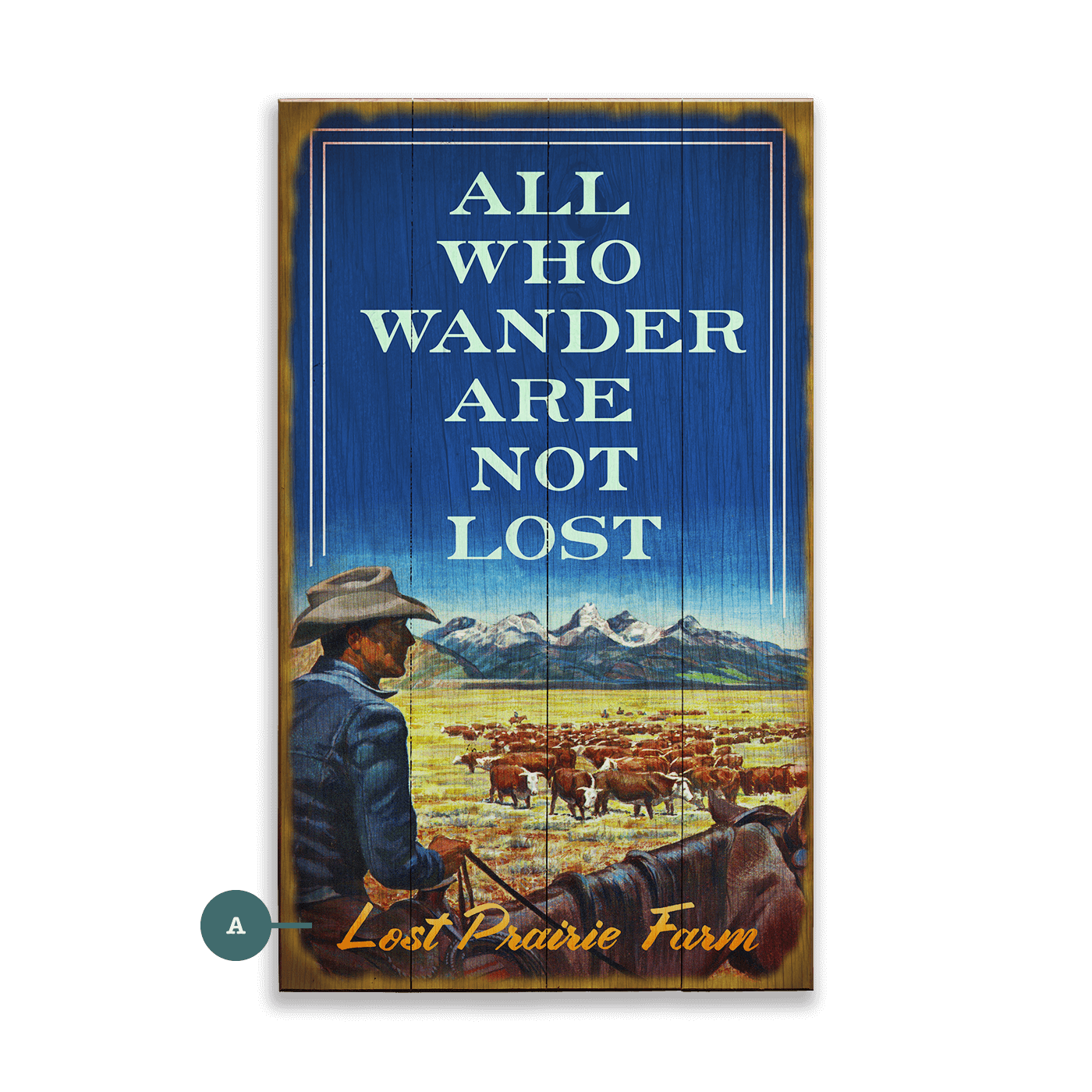 All Who Wander Are Not Lost - Wood & Metal Wall Art