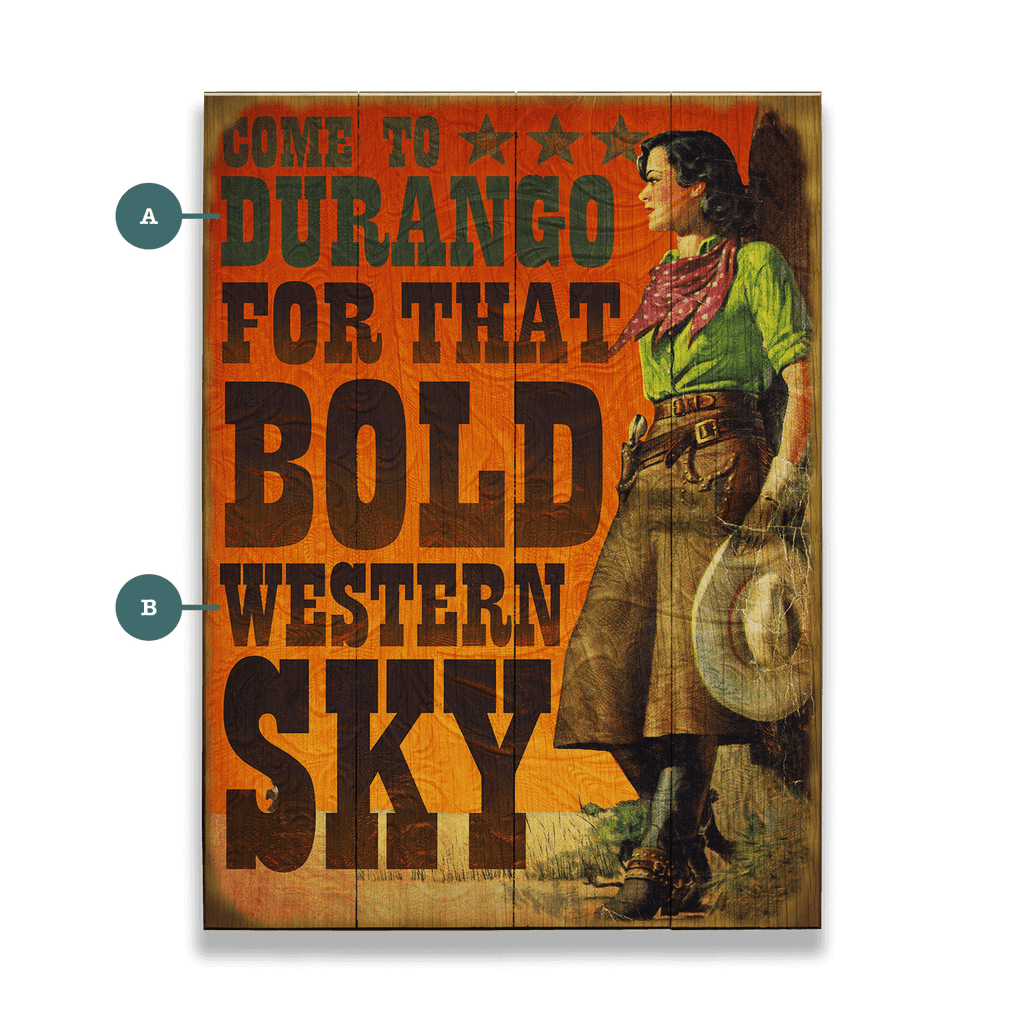 For that Bold Western Sky - Wood & Metal Wall Art
