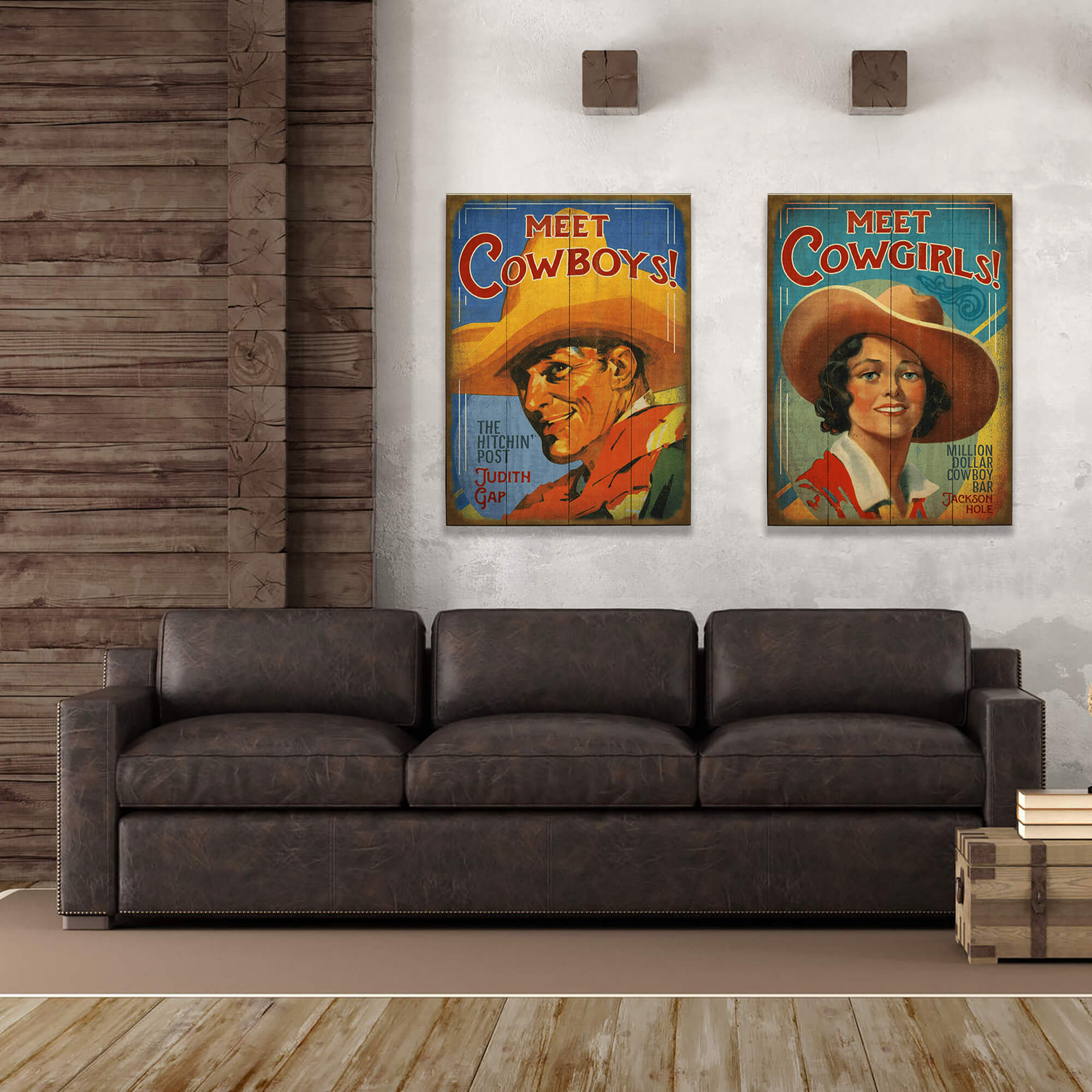 Meet Cowgirls - Wood & Metal Wall Art