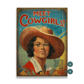 Meet Cowgirls - Wood & Metal Wall Art