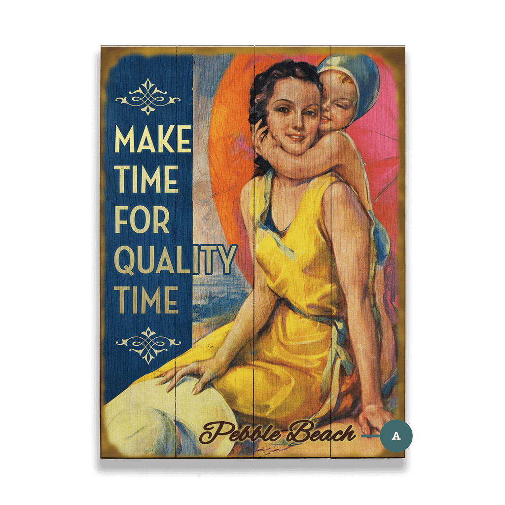 Make Time for Quality Time - Wood & Metal Wall Art