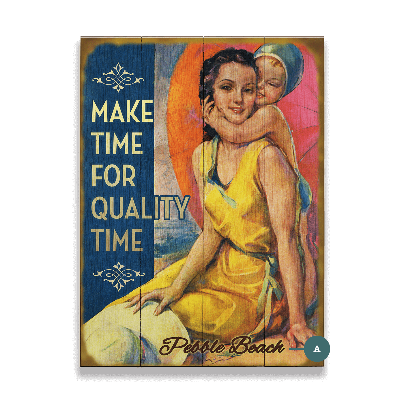Make Time for Quality Time - Wood & Metal Wall Art