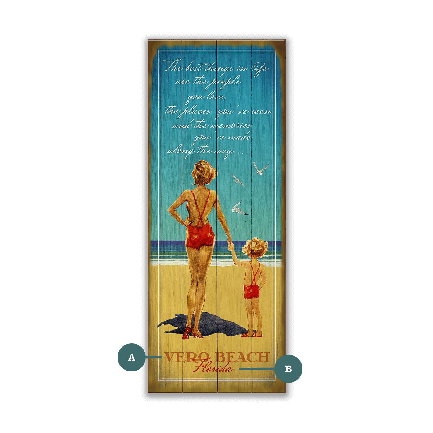 The Best Things in Life - Wood & Metal Wall Art