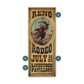 Reno Rodeo Cameo - Wood & Metal Wall Art