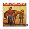 Fall In Love With the West - Wood & Metal Wall Art