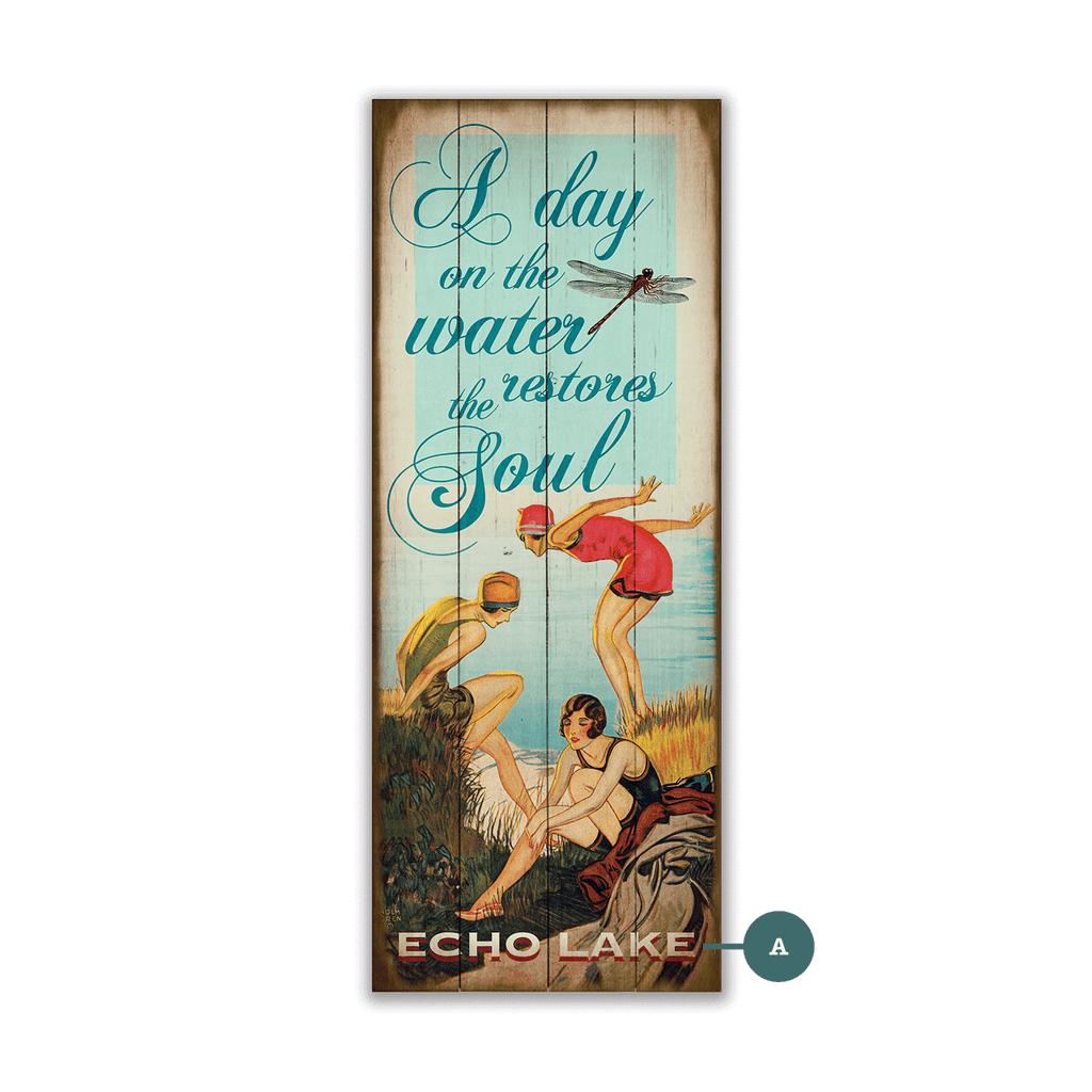 A Day on the Water Restores the Soul - Wood & Metal Wall Art