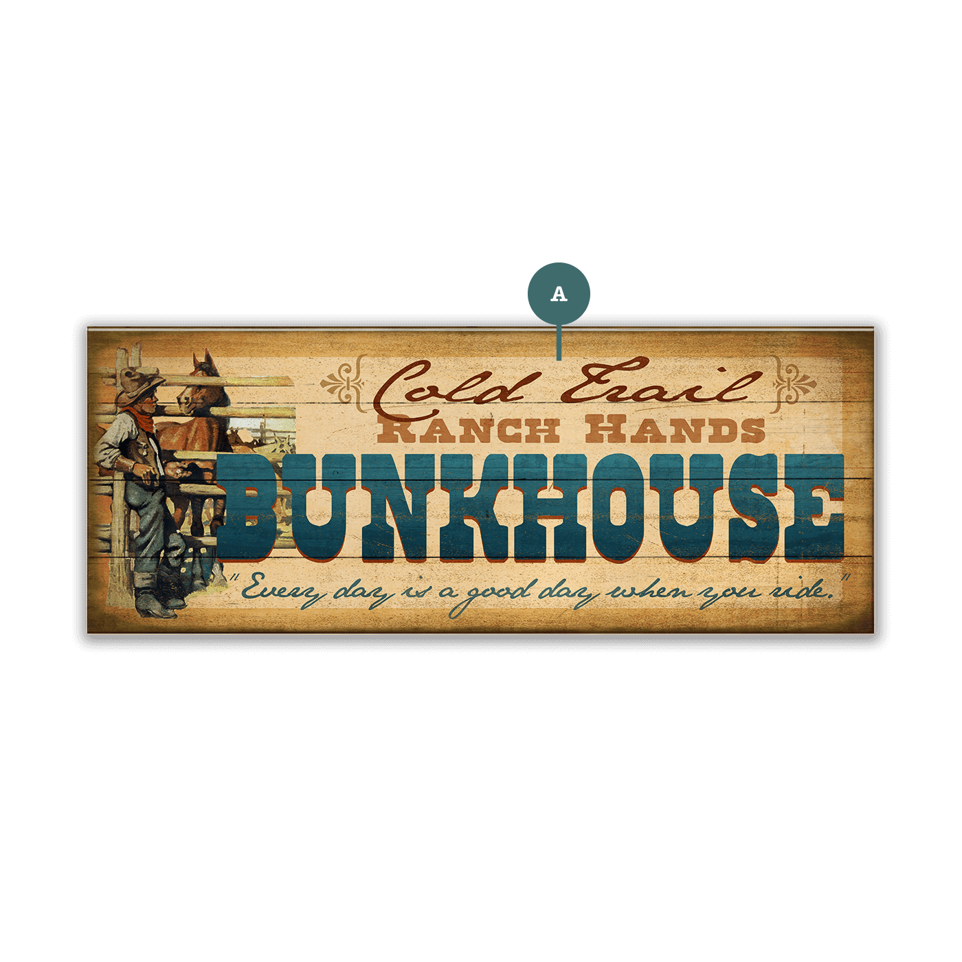 Ranch Hands Bunkhouse - Wood & Metal Wall Art