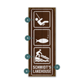 Recreational Activity Sign - Wood & Metal Wall Art