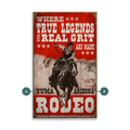 True Legends with Real Grit - Wood & Metal Wall Art