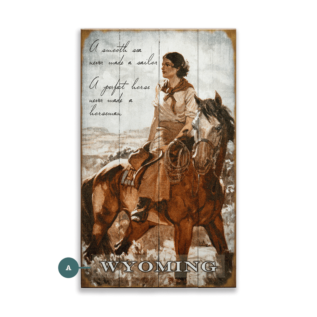 A Perfect Horse - Wood & Metal Wall Art