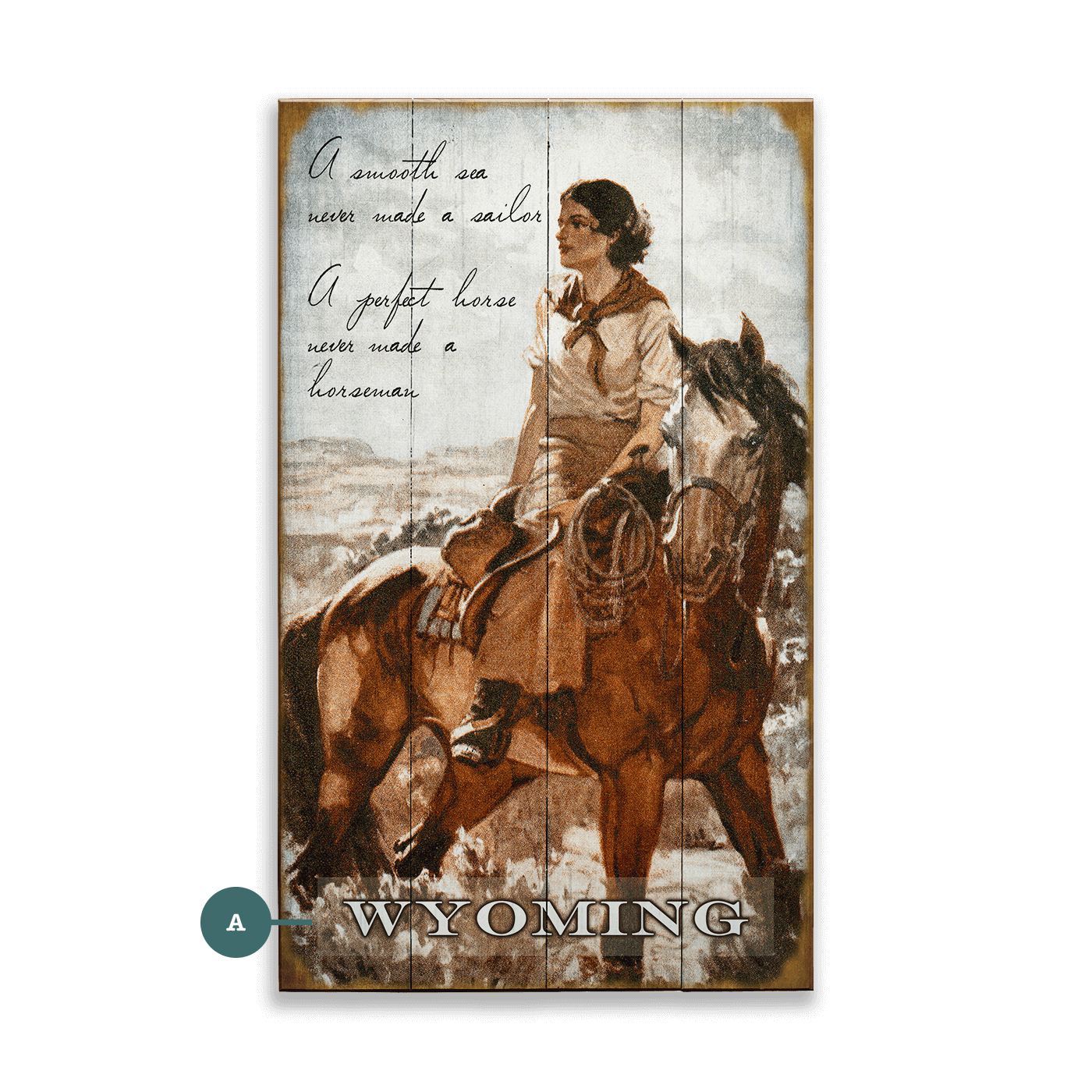 A Perfect Horse - Wood & Metal Wall Art