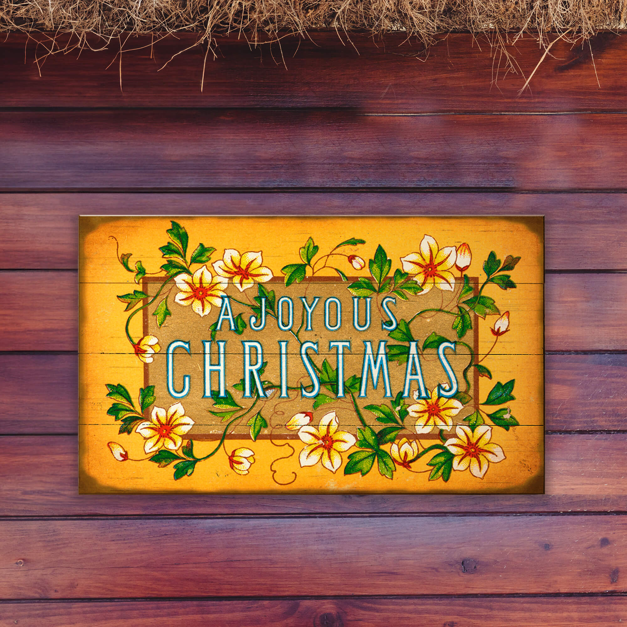 A Joyous Christmas - Wood & Metal Wall Art