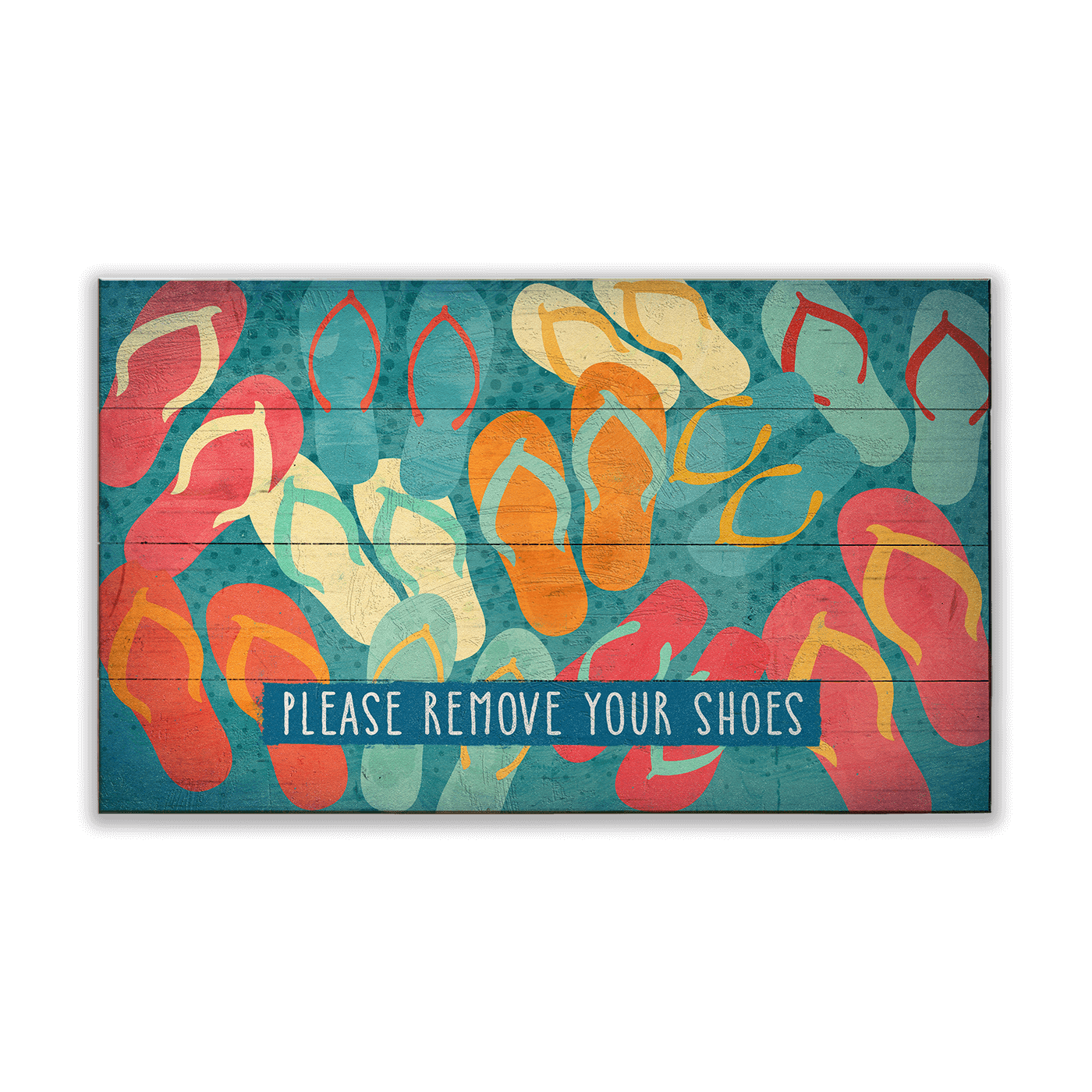 Please Remove Your Flip Flops: Generic - Wood & Metal Wall Art