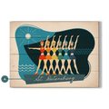Synchronized Rainbow Swimmers - Wood & Metal Wall Art