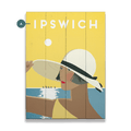 White Sunhat - Wood & Metal Wall Art