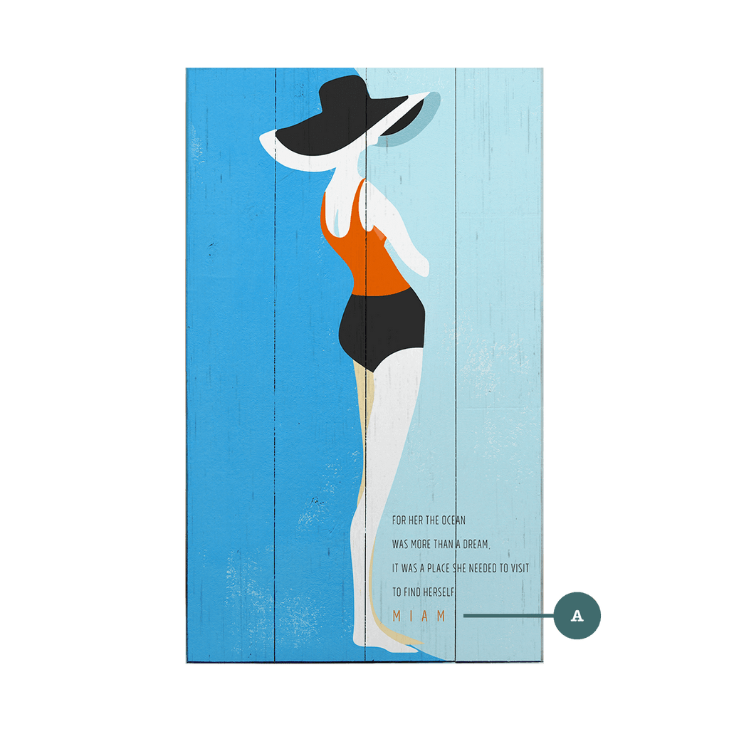 Seaside Serenity - Wood & Metal Wall Art