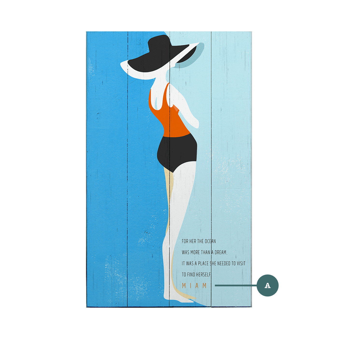 Seaside Serenity - Wood & Metal Wall Art