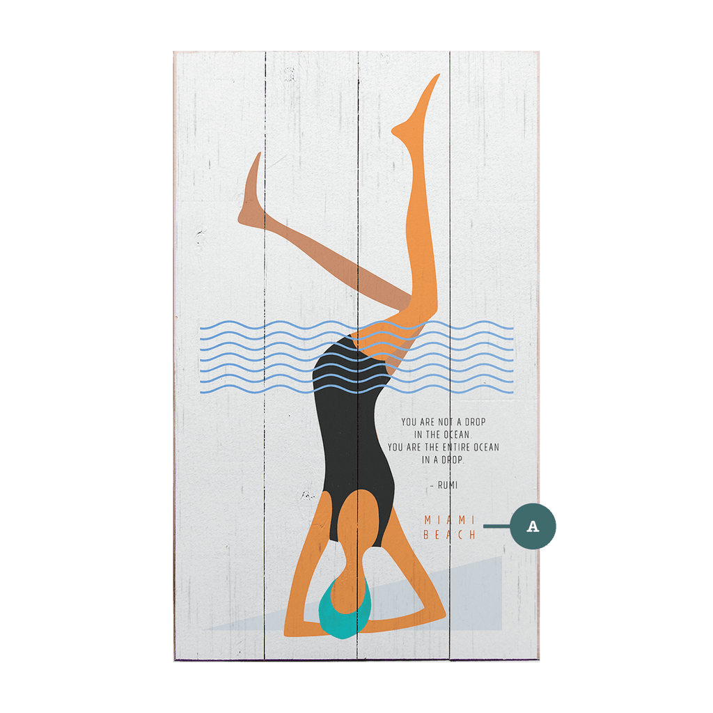 Drop in the Ocean - Wood & Metal Wall Art