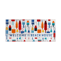 Beach House Buoy Welcome: Generic - Wood & Metal Wall Art