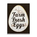 Farm Fresh Eggs - Wood & Metal Wall Art