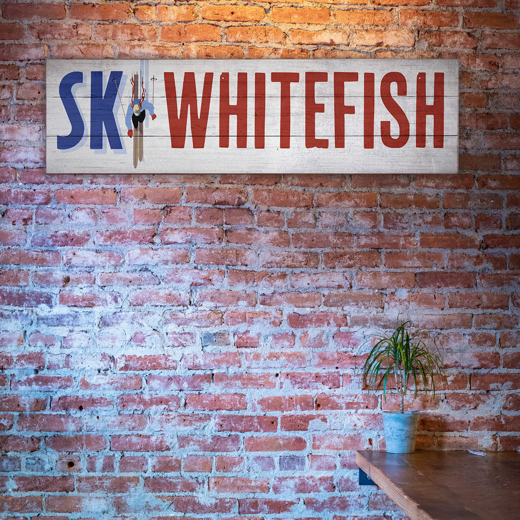Ski In Style - Wood & Metal Wall Art