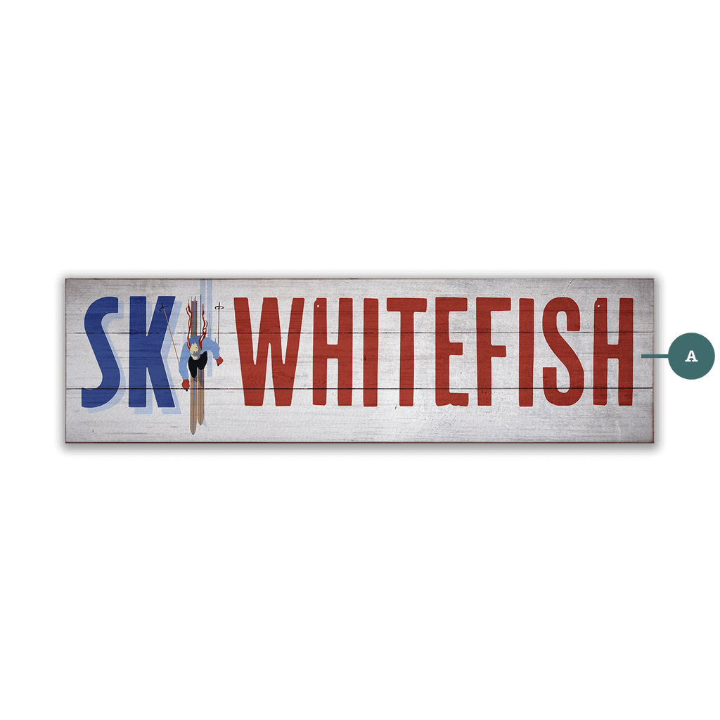 Ski In Style - Wood & Metal Wall Art