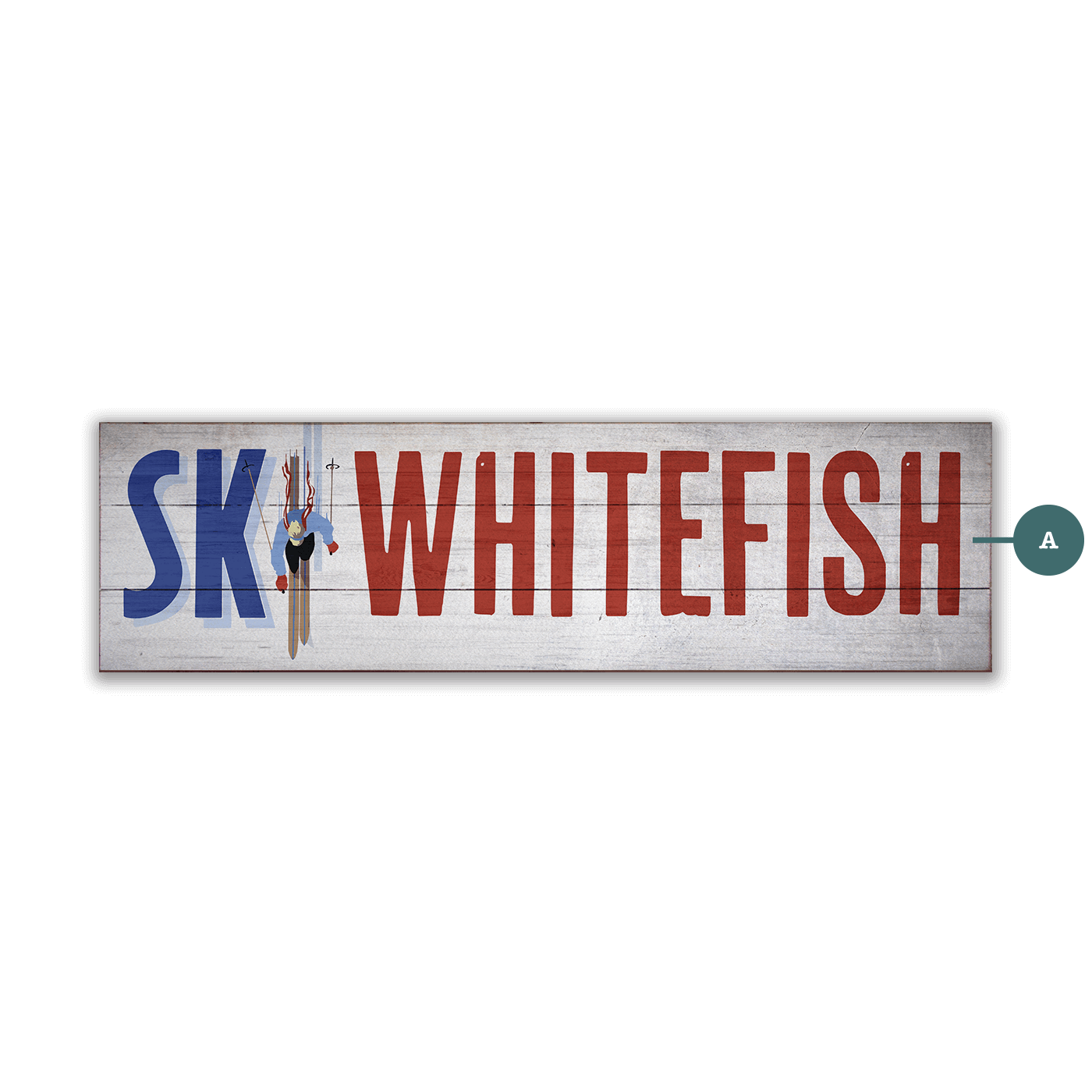 Ski In Style - Wood & Metal Wall Art