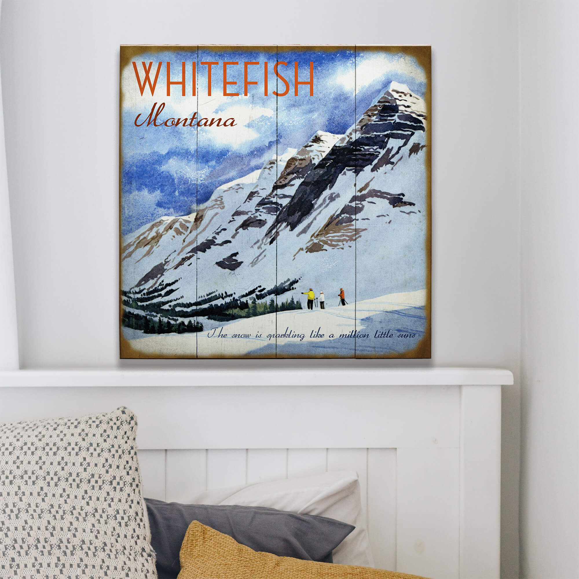 Winter's Sparkle - Wood & Metal Wall Art