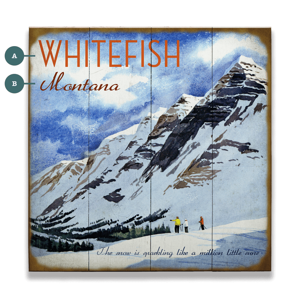 Winter's Sparkle - Wood & Metal Wall Art