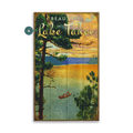 Beautiful Lake with Canoe - Wood & Metal Wall Art