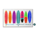 Beachside Boards: Horizontal - Coastal Surf Art