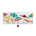 Umbrella Beach - Wood & Metal Wall Art