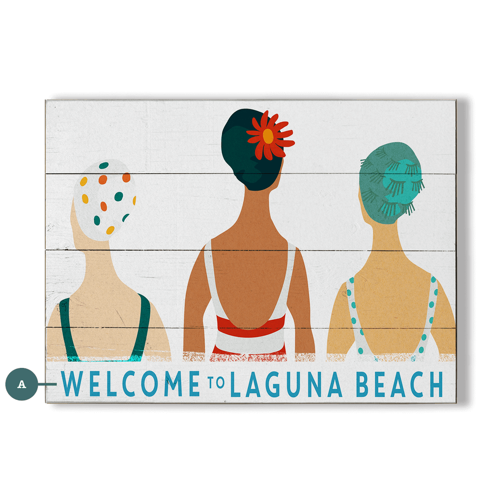 Seaside Bonnets - Wood & Metal Wall Art