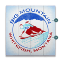 Alpine Rush Downhill Skier - Wood & Metal Wall Art