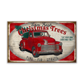 Christmas Tree Truck: Generic - Wood & Metal Wall Art