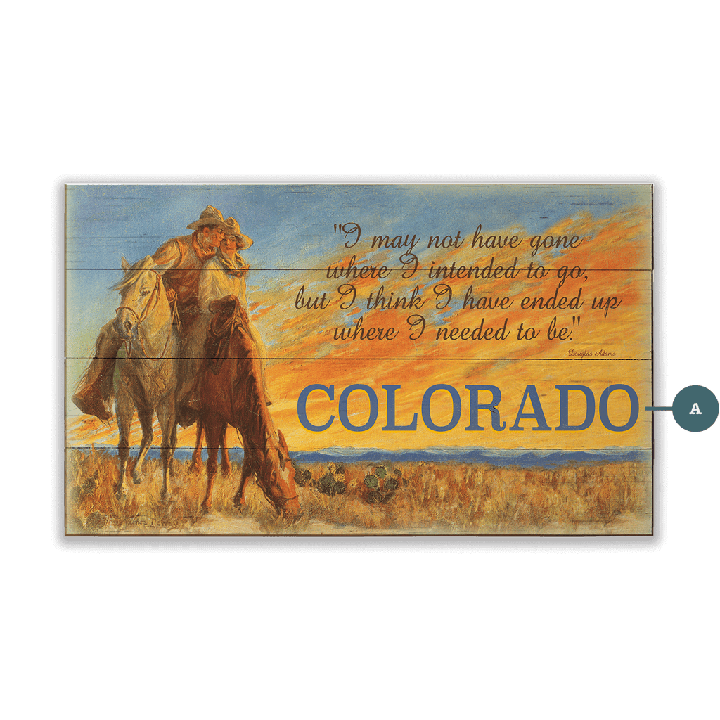 Where I Needed to Be - Wood & Metal Wall Art