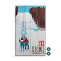 Mountain Chair Lift - Wood & Metal Wall Art
