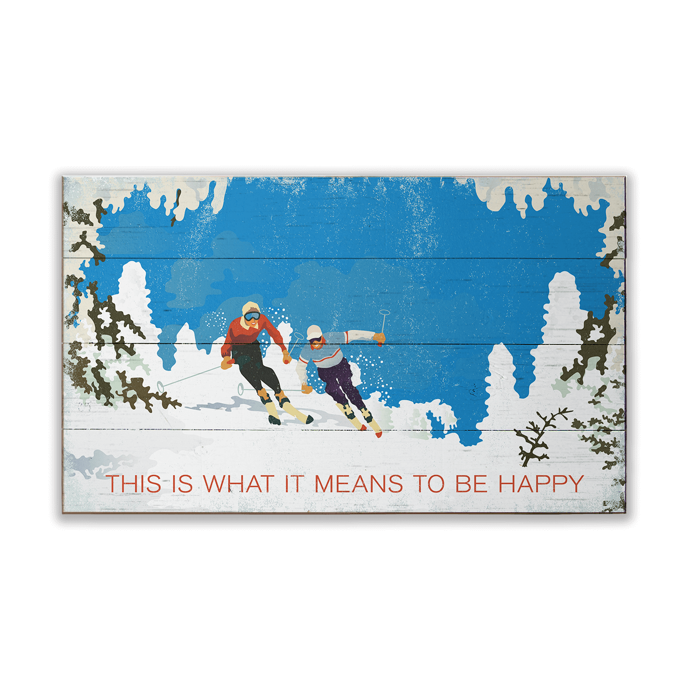 Chasing Happiness on the Mountain: Generic - Wood & Metal Wall Art