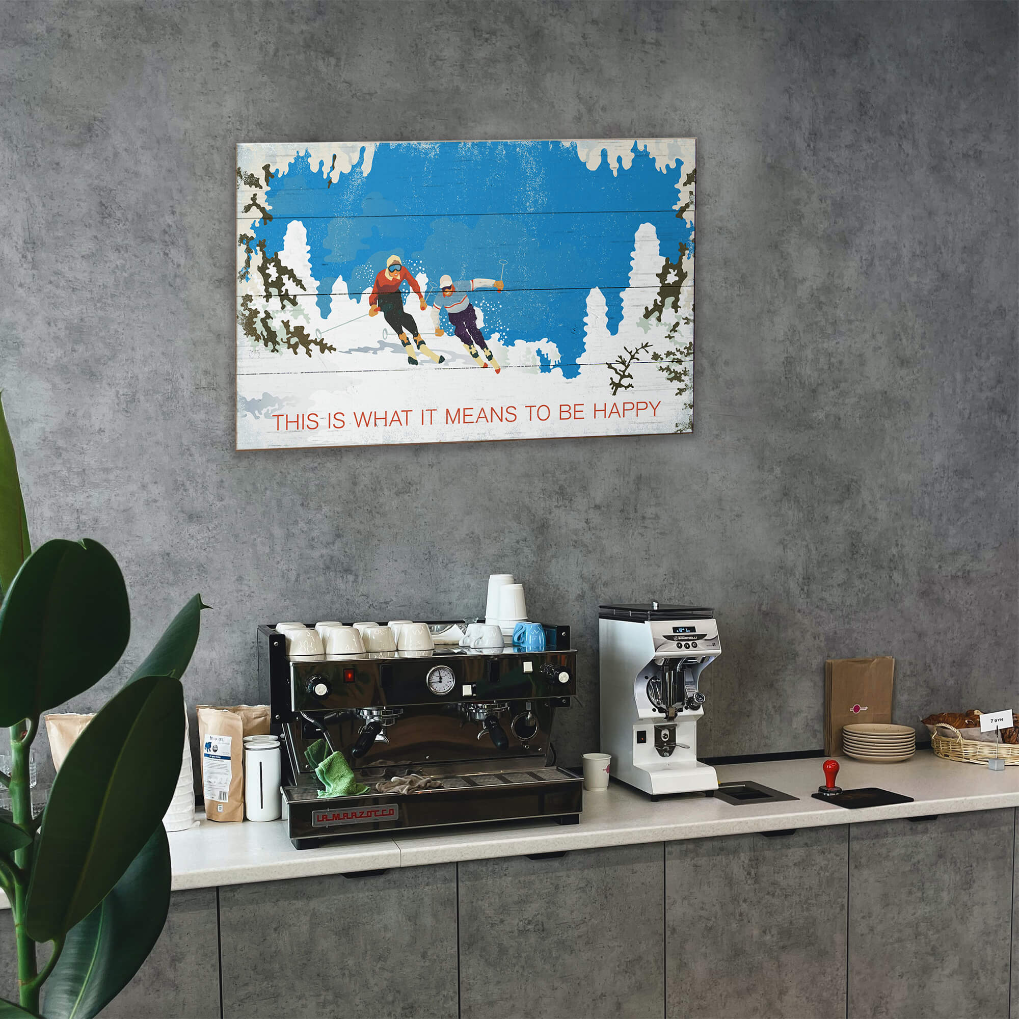 Chasing Happiness on the Mountain: Generic - Wood & Metal Wall Art