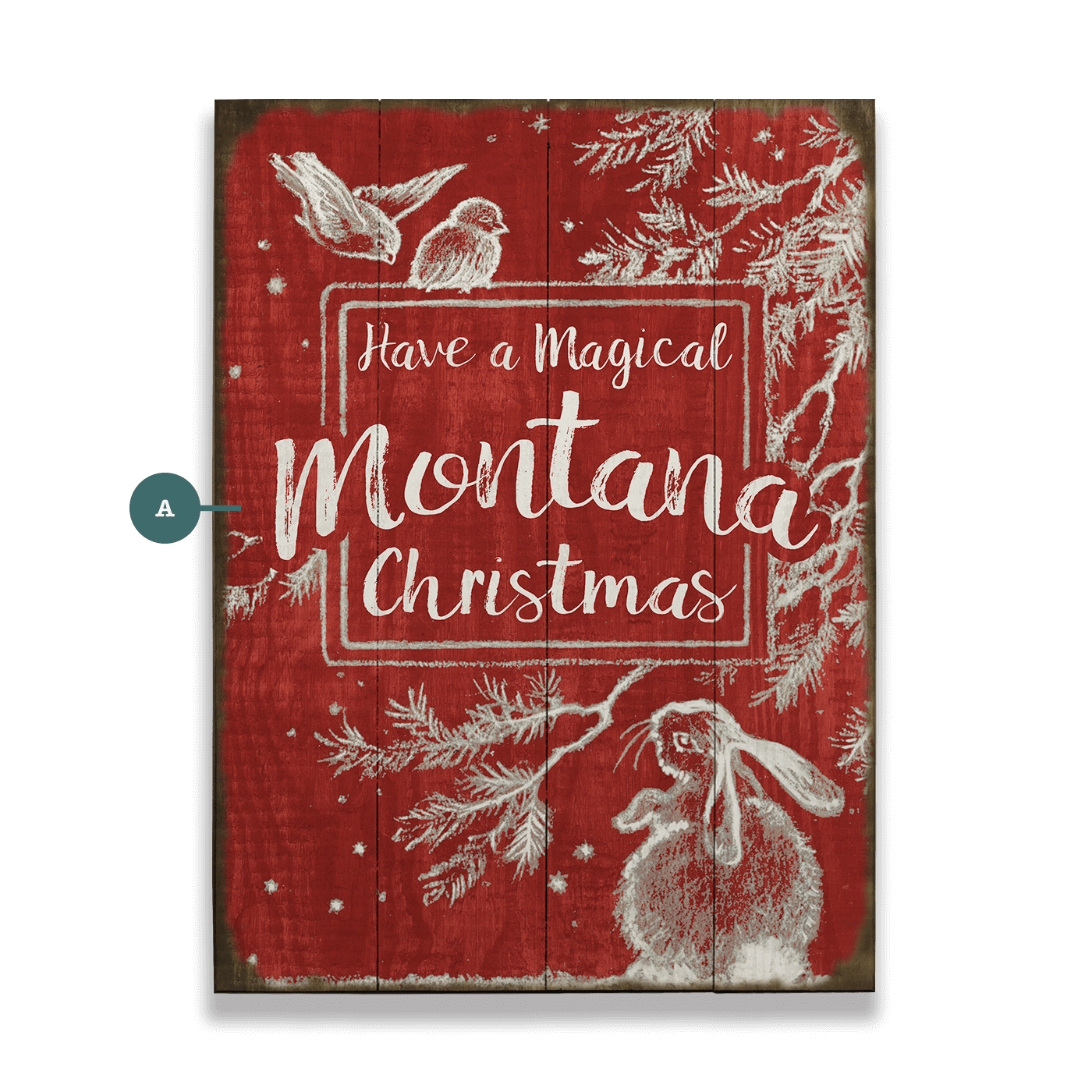 A Cozy Critter Christmas - Wood & Metal Wall Art