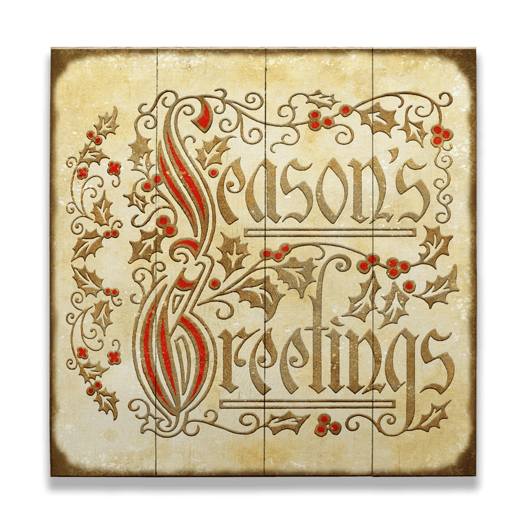 Seasons Greetings: Generic - Wood & Metal Wall Art