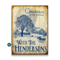 Christmas in the Country: Personalized - Wood & Metal Wall Art
